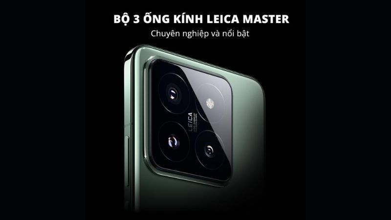 Xiaomi 14 Pro có cụm 3 camera Leica khá nổi bật