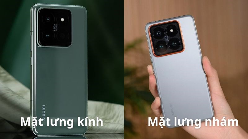 Hai phiên bản mặt lưng của Xiaomi 14 Pro