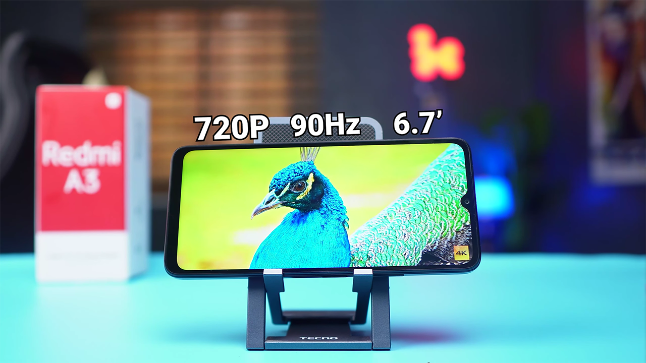 Màn hình của Redmi A3 có kích thước lớn và chất lượng hiển thị tốt trong phân khúc giá rẻ. Nguồn: MobileTechGist. Màn hình của Redmi A3 có kích thước lớn và chất lượng hiển thị tốt trong phân khúc giá rẻ. Nguồn: MobileTechGist.