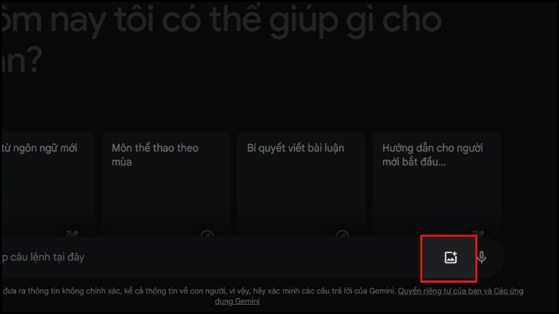 Cách chat với Google Gemini bằng hình ảnh Cách chat với Google Gemini bằng hình ảnh