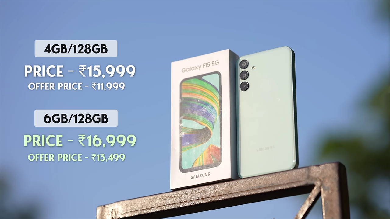 Galaxy F15 5G sở hữu mức giá tốt và hời so với những gì mà thiết bị này được trang bị. Nguồn: Gyan Therapy.