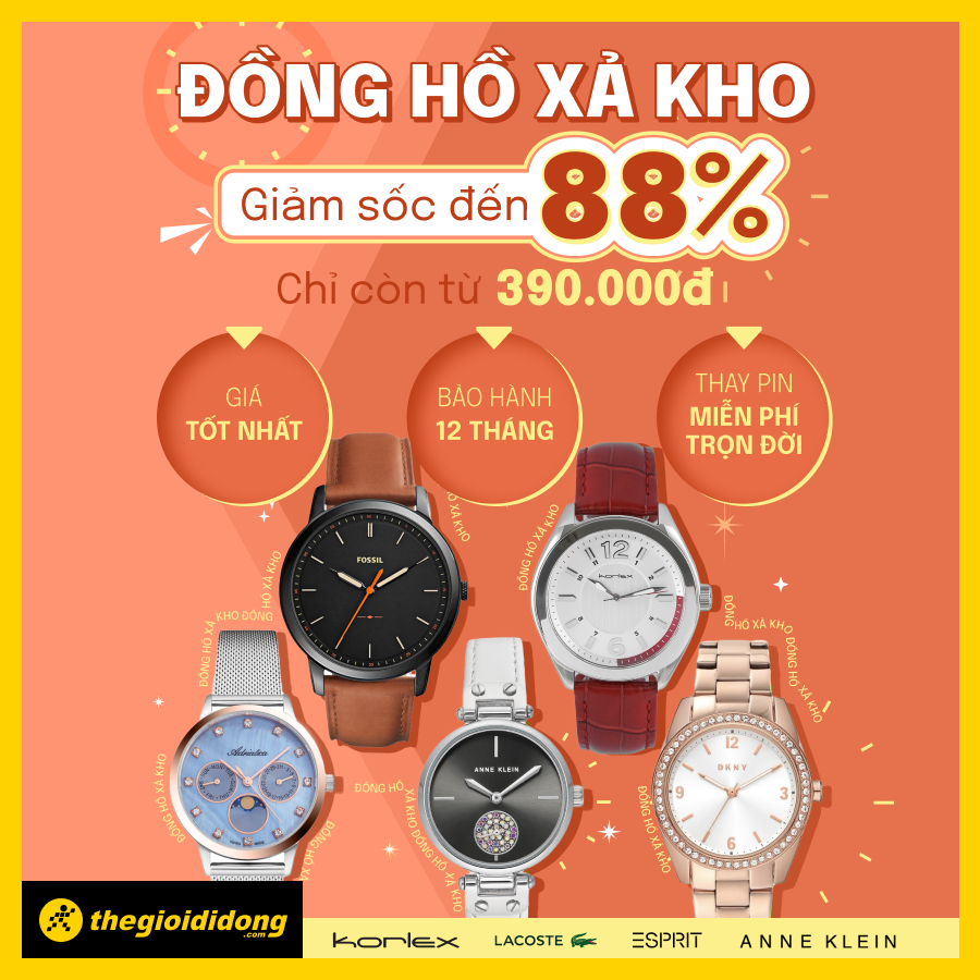 Love em dài - đâu chỉ một ngày, đồng hồ giảm sốc chỉ còn từ 390K, săn mã giảm thêm đến 300K
