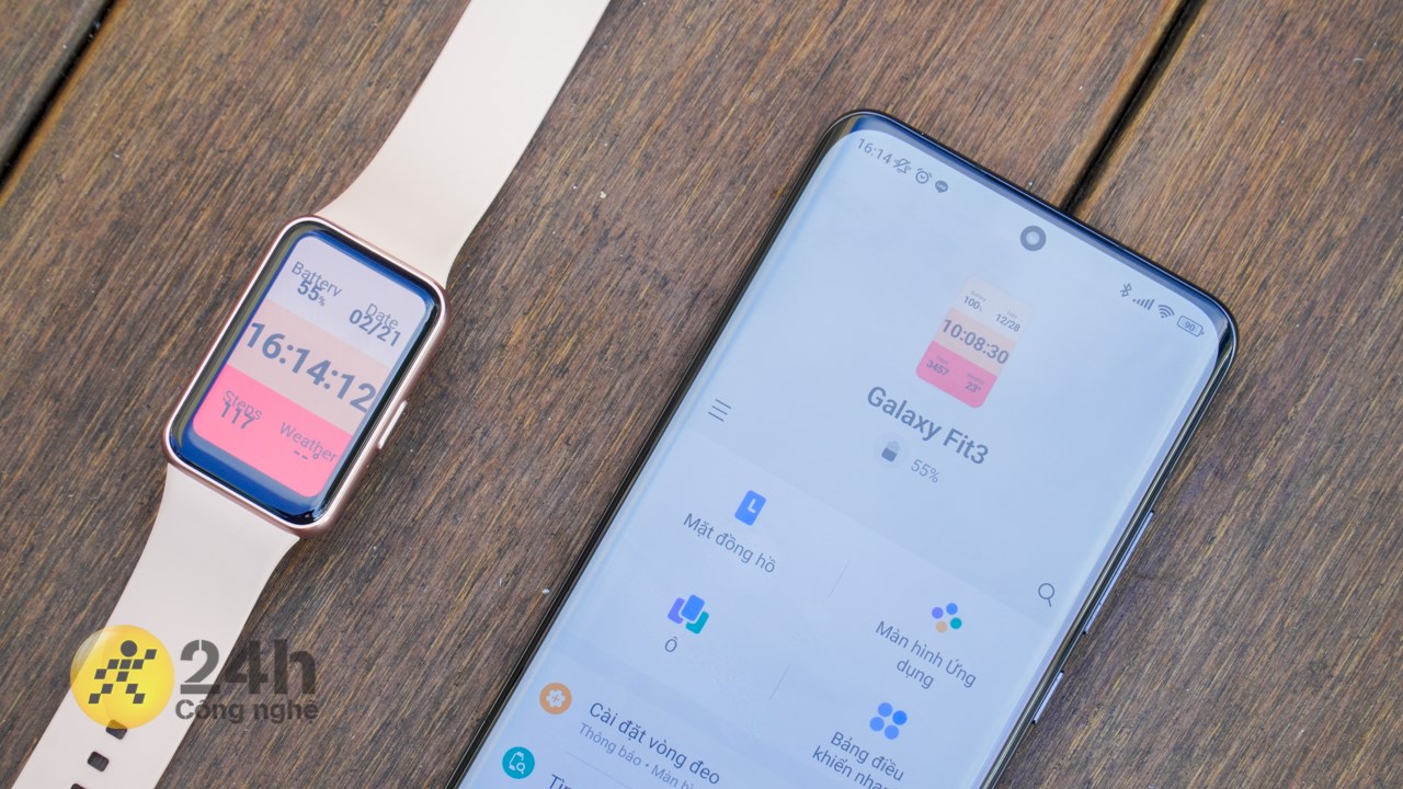Galaxy Fit3 còn hỗ trợ phần mềm để người dùng tùy chỉnh chuyên sâu.