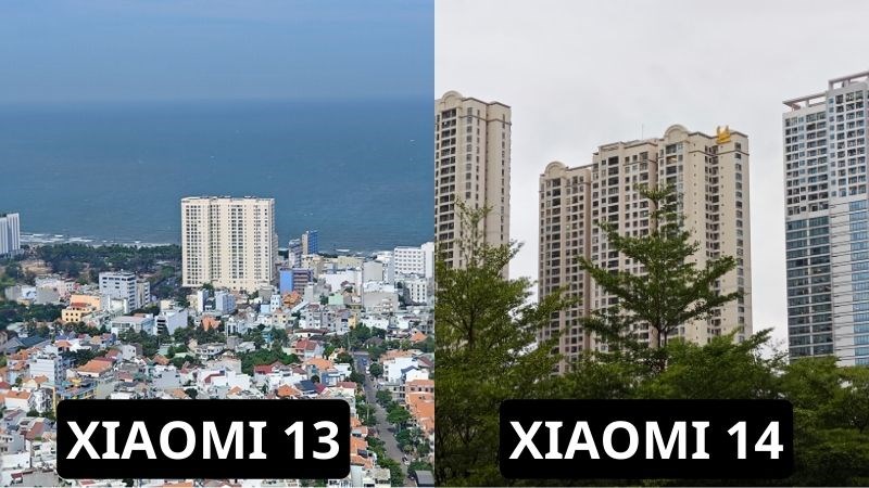 So sánh ảnh chụp ban ngày của Xiaomi 13 và Xiaomi 14 So sánh ảnh chụp ban ngày của Xiaomi 13 và Xiaomi 14