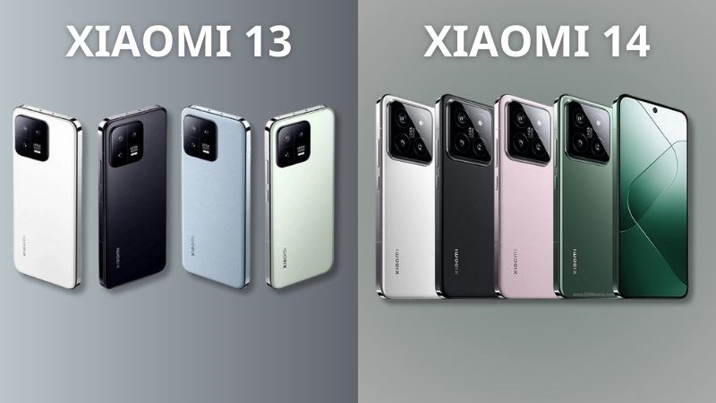 Bảng màu của Xiaomi 13 và Xiaomi 14 Bảng màu của Xiaomi 13 và Xiaomi 14