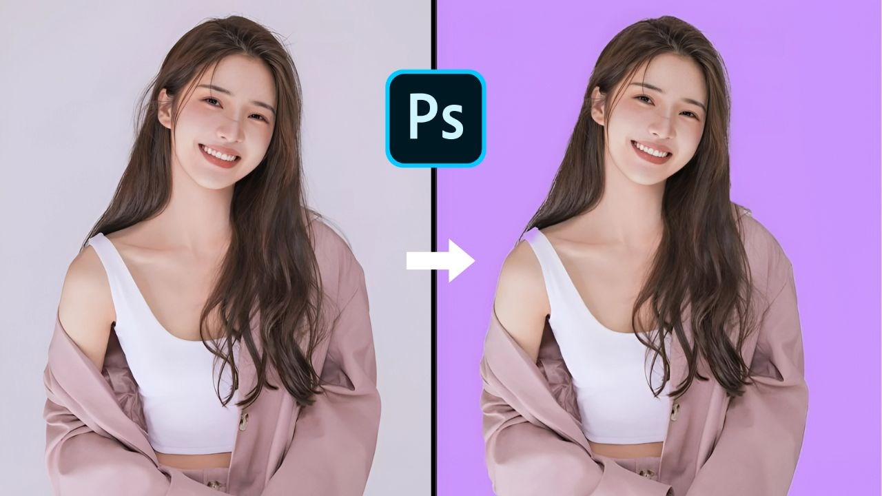 Cách đổi màu phông nền trong Photoshop