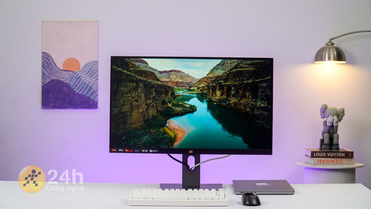 Màn hình Viewsonic Gaming VX2758A-2K-PRO-2 được trang bị màn hình lớn cùng chất lượng hiển thị sắc nét.