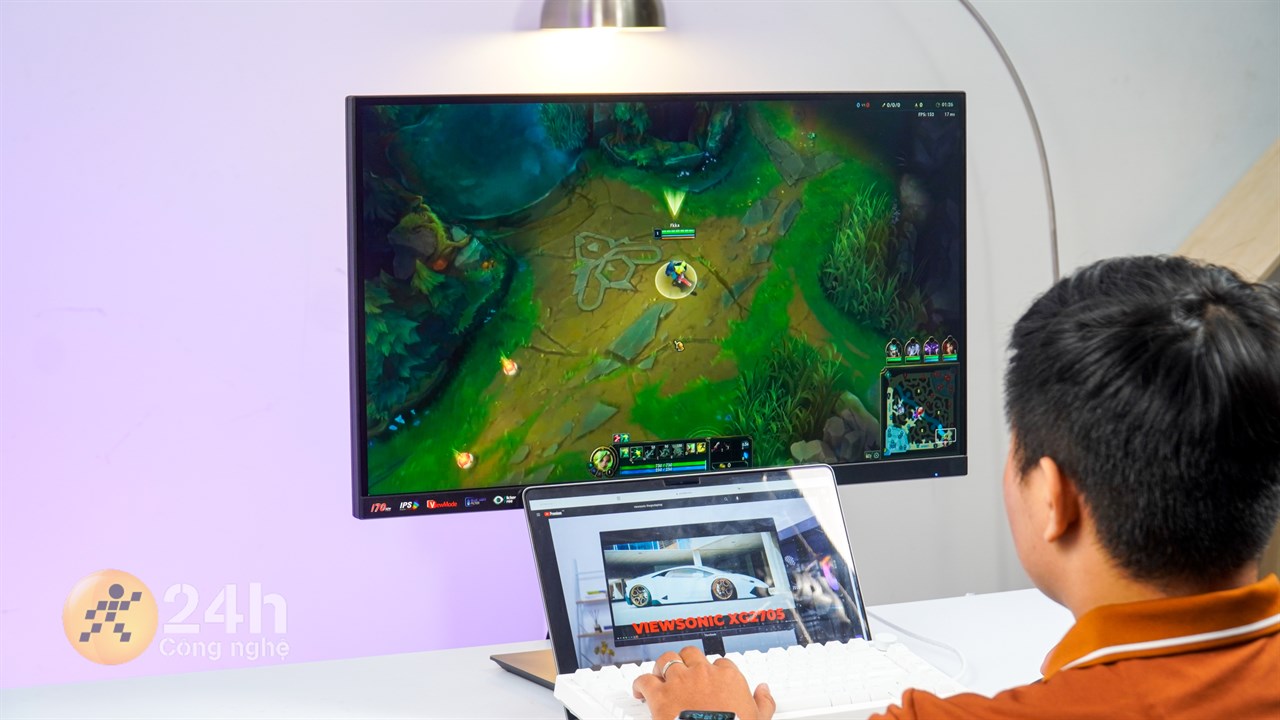 Thiết bị còn mang lại được trải nghiệm chơi game rất tốt với tần số quét 170 Hz.