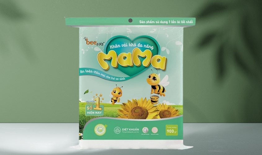 Túi 900g khăn vải khô đa năng Mama không mùi