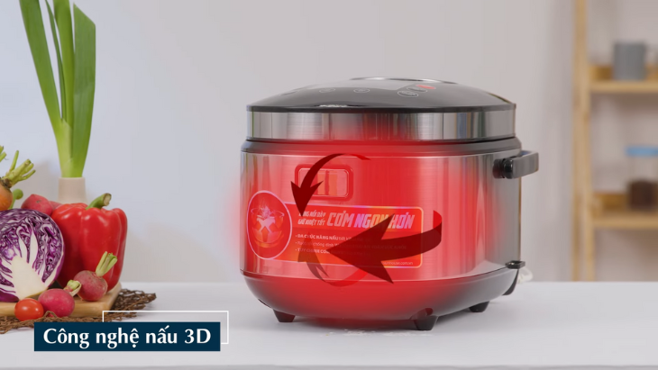Nồi sử dụng công nghệ nấu 3D, giúp thực phẩm chín đều