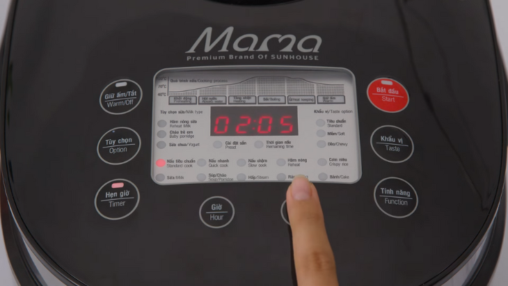 Nồi có tính năng hẹn giờ nấu