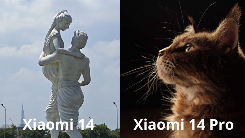 H&igrave;nh ảnh được chụp từ camera tele của Xiaomi 14 v&agrave; Xiaomi 14 Pro