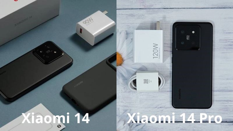 Xiaomi 14 c&oacute; cục sạc nhanh 90W c&ograve;n Xiaomi 14 Pro l&agrave; 120W