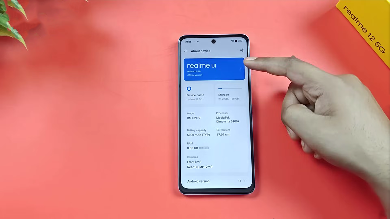 realme 12 5G còn được trang bị bộ cấu hình tốt. Nguồn: Tech Guide. realme 12 5G còn được trang bị bộ cấu hình tốt. Nguồn: Tech Guide.