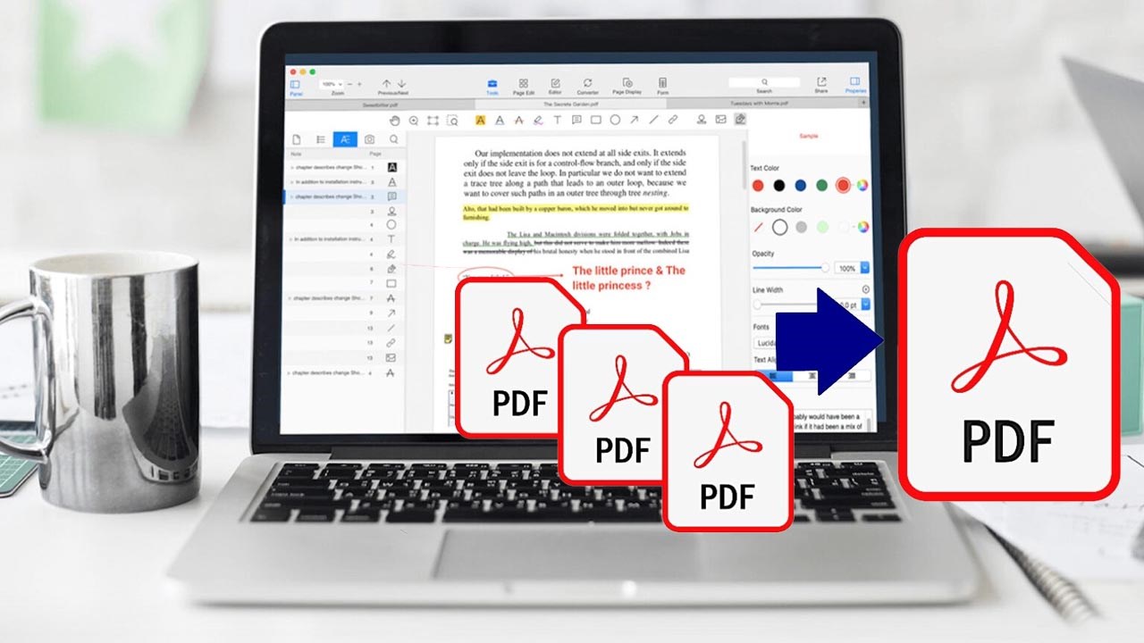 Cách ghép file PDF