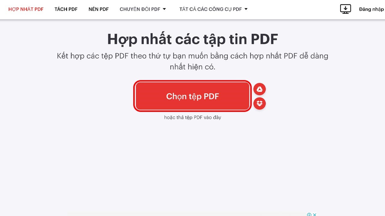 Cách ghép file PDF