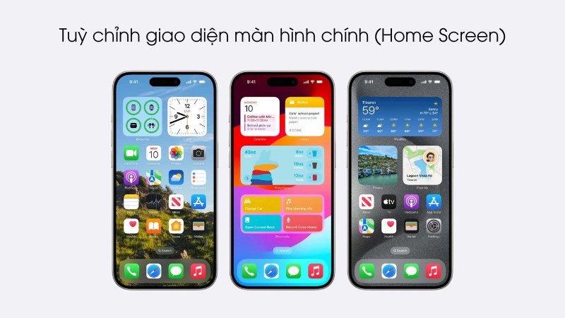 Tuỳ chỉnh giao diện màn hình chính (Home Screen)