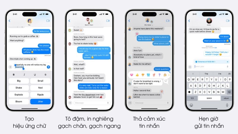 Tính năng tương tác trong iMessages