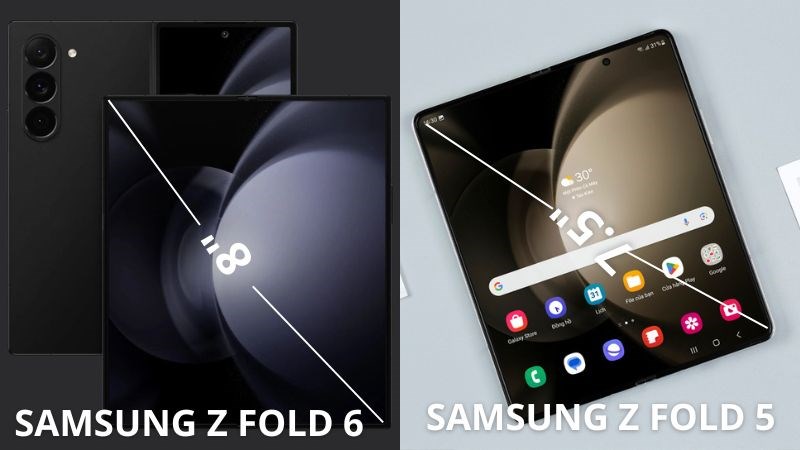 Samsung Z Fold 6 sẽ kích thước màn hình chính lên đến 8 inch Samsung Z Fold 6 sẽ kích thước màn hình chính lên đến 8 inch