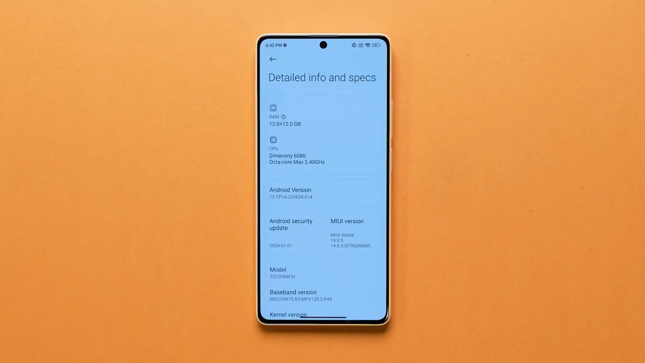 Các thông số cấu hình của POCO X6 Neo
