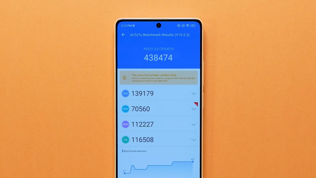 POCO X6 Neo được trang bị chip Dimensity 6080 và đạt 438.474 điểm hiệu năng Antutu