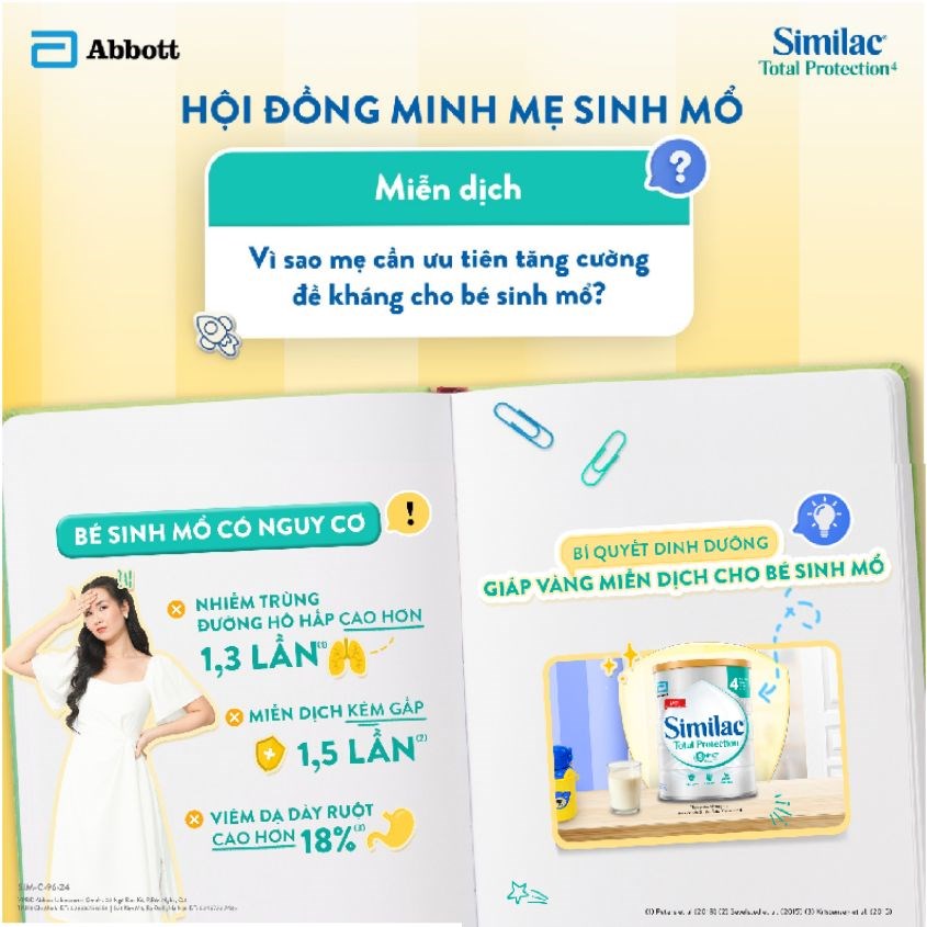 Vì sao cần ưu tiên tăng cường đề kháng cho bé sinh mổ?