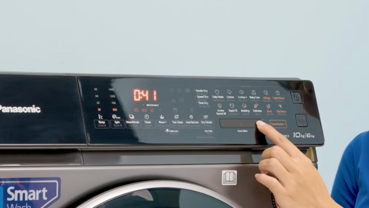 máy giặt sấy Panasonic Inverter giặt 10 kg - sấy 6 kg NA-S106FC1LV - Thanh trượt