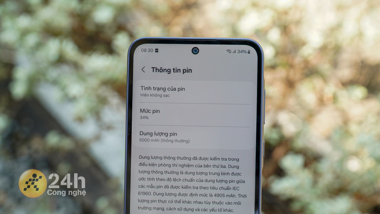 Galaxy A35 5G có thể mang lại trải nghiệm sử dụng lâu dài nhờ viên pin 5.000 mAh Galaxy A35 5G có thể mang lại trải nghiệm sử dụng lâu dài nhờ viên pin 5.000 mAh