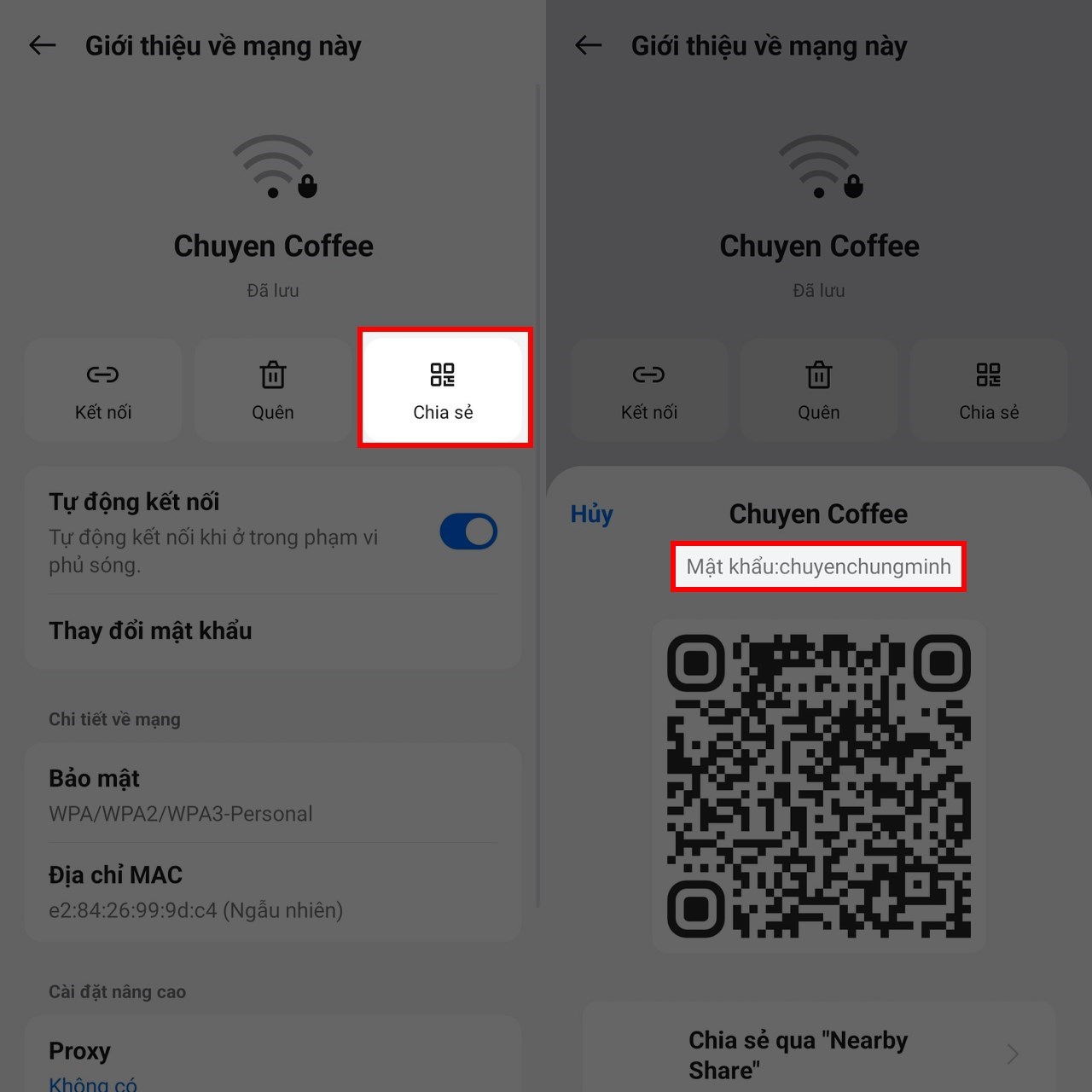 Cách xem mật khẩu WiFi trên OPPO Reno11 F