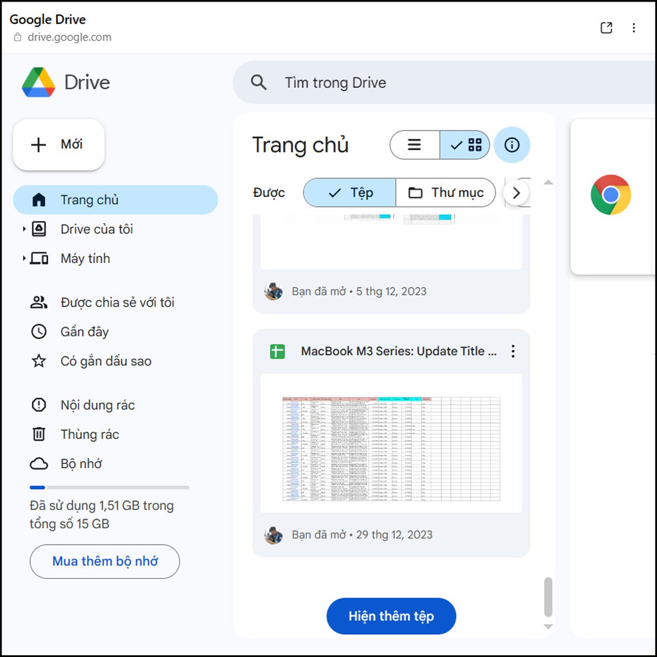 Cách tải tập tin vào Google Drive từ tab bất kỳ Cách tải tập tin vào Google Drive từ tab bất kỳ