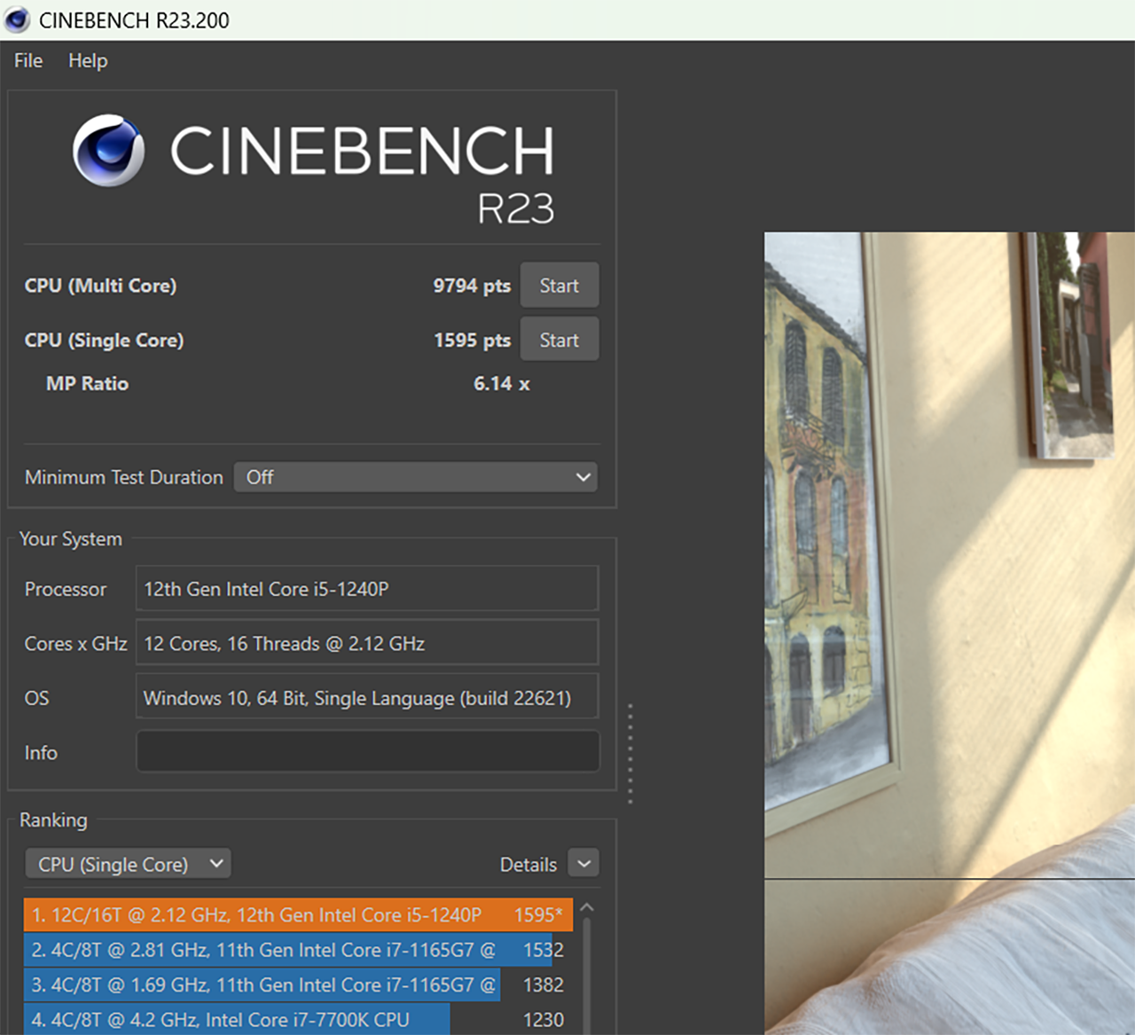 Kết quả bài test Cinebench R23 của HP Pavilion 15 eg2082TU. Kết quả bài test Cinebench R23 của HP Pavilion 15 eg2082TU.