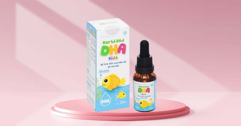 Siro Herbland DHA Kids tốt cho não và mắt 20 ml (từ 6 tháng)