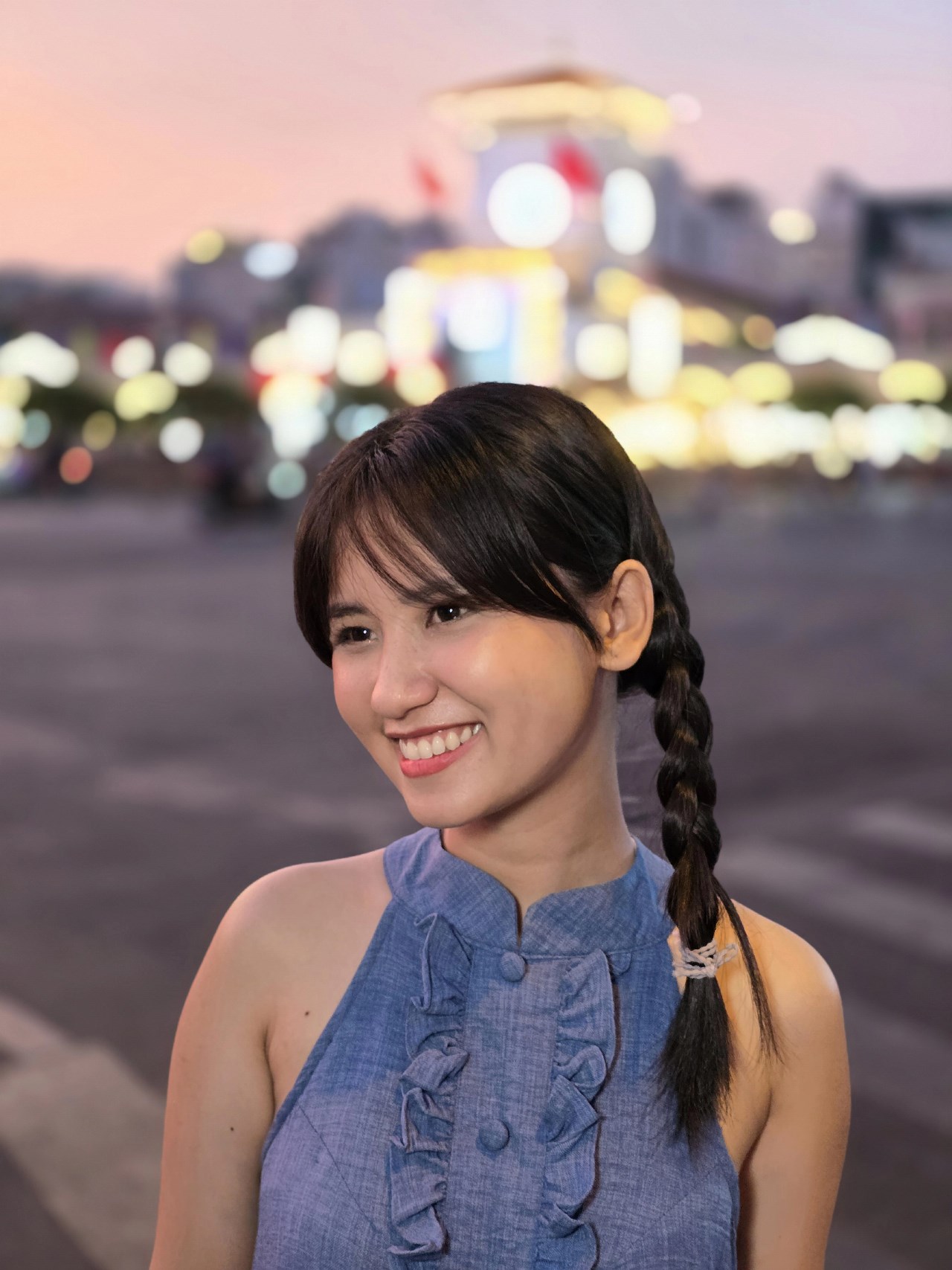 Ảnh chụp mức zoom 5x trong điều kiện thiếu sáng từ camera tele của Galaxy S24 Ultra.