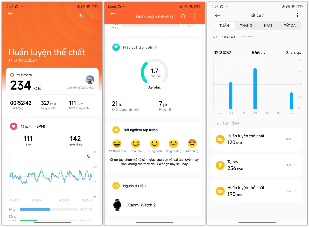 Sau những buổi tập luyện cùng Xiaomi Watch 2, thiết bị sẽ thống kê lại những thông tin cần thiết theo tuần/tháng/năm rất trực quan. Sau những buổi tập luyện cùng Xiaomi Watch 2, thiết bị sẽ thống kê lại những thông tin cần thiết theo tuần/tháng/năm rất trực quan.