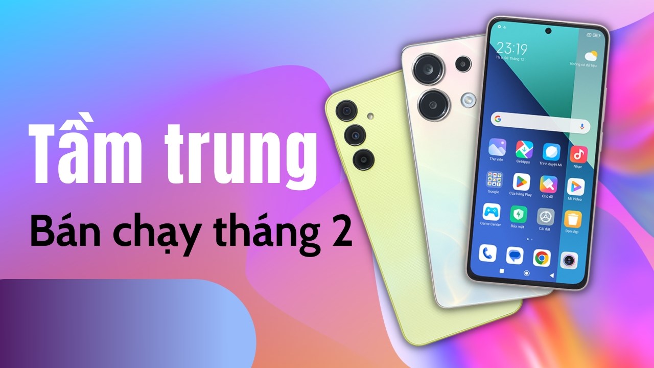 TOP 5 điện thoại tầm trung bán cháy nhất tháng 2 tại Thế Giới Di Động