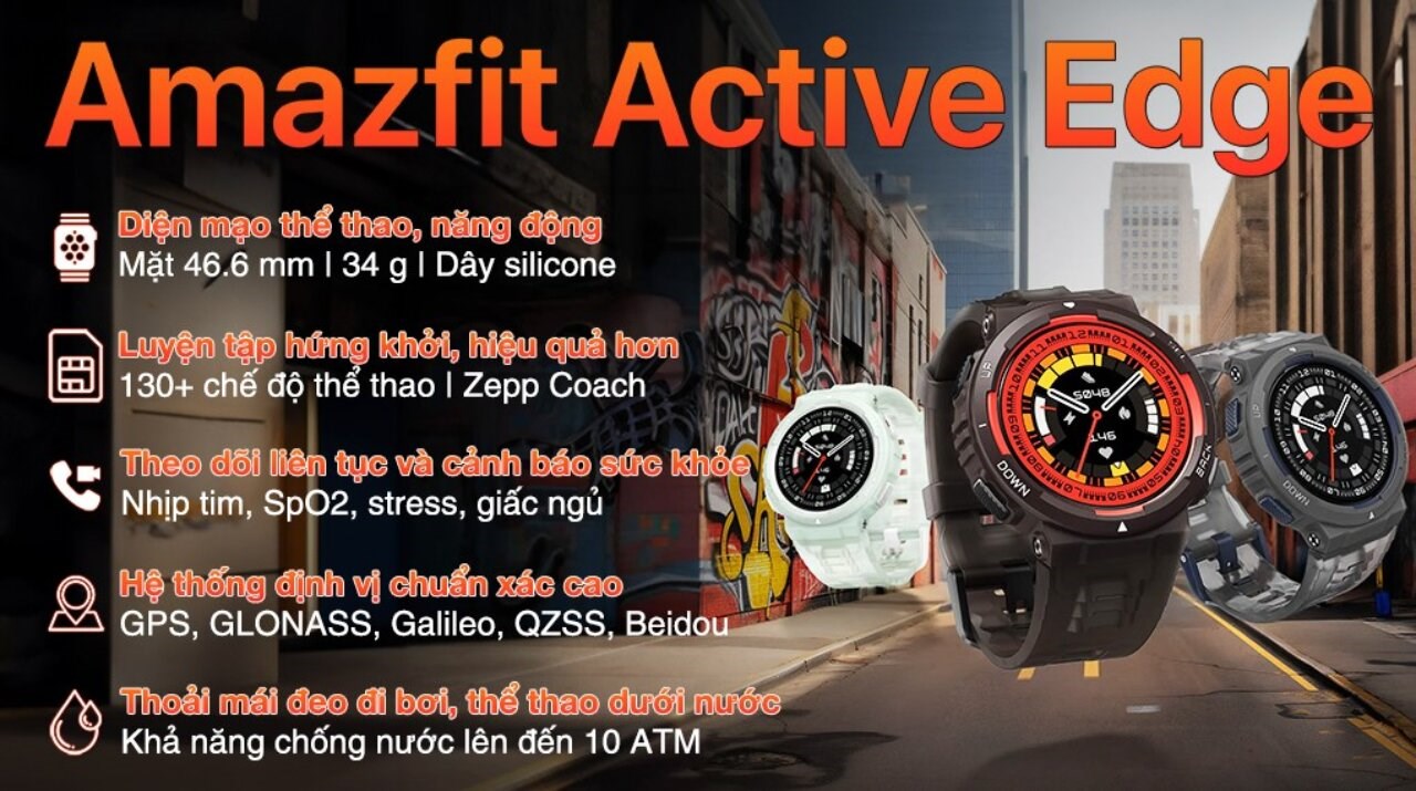 Đồng hồ thông minh Amazfit Active Edge 46mm 