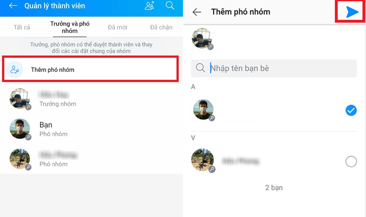 Hướng dẫn cách thêm phó nhóm trên Zalo