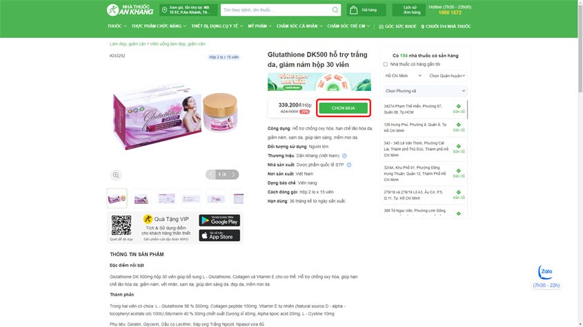 Tìm sản phẩm phù hợp với nhu cầu của bạn, nhấn “CHỌN MUA”