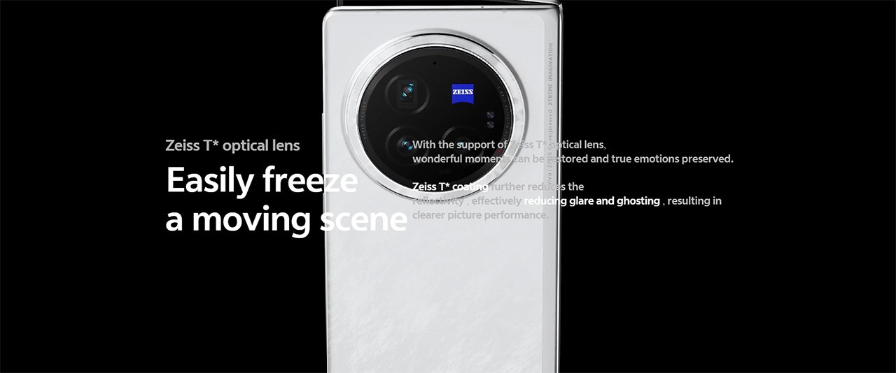 Hệ thống camera trên X Fold3 Pro được cải tiến vượt trội và tinh chỉnh bởi Zeiss