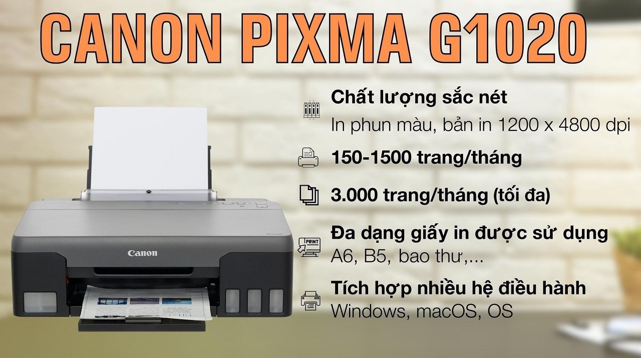 Canon PIXMA G1020: Máy in đáng mua tại TGDĐ