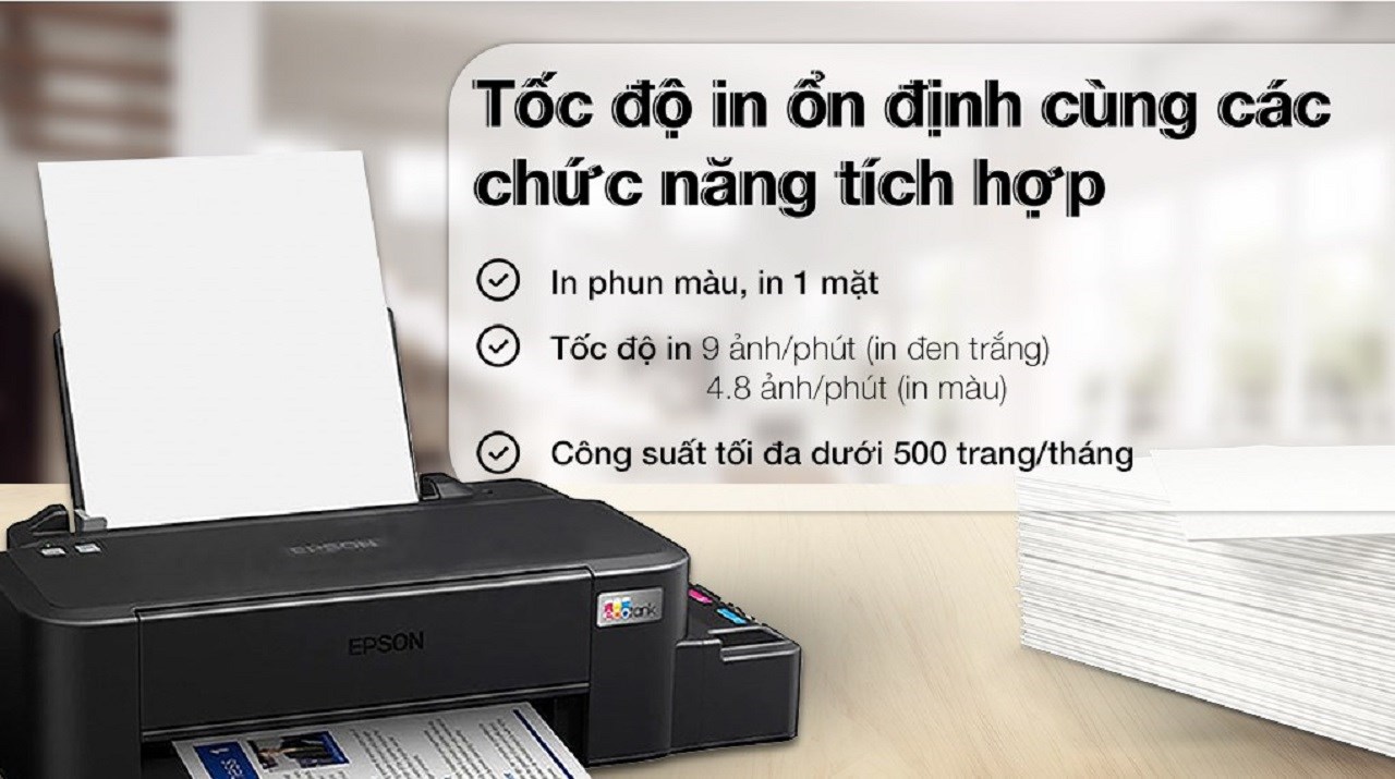 Epson EcoTank L121 (C11CD76501): Máy in phun màu giá rẻ tại TGDĐ