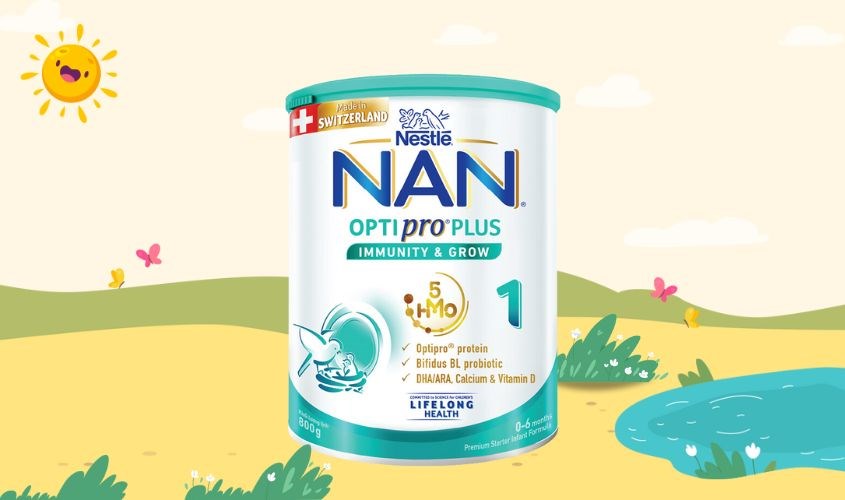 Sữa bột NAN Optipro Plus số 1 800g (0 - 6 tháng)