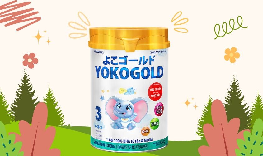 Sữa bột Vinamilk YokoGold số 3 850g (2 - 6 tuổi)
