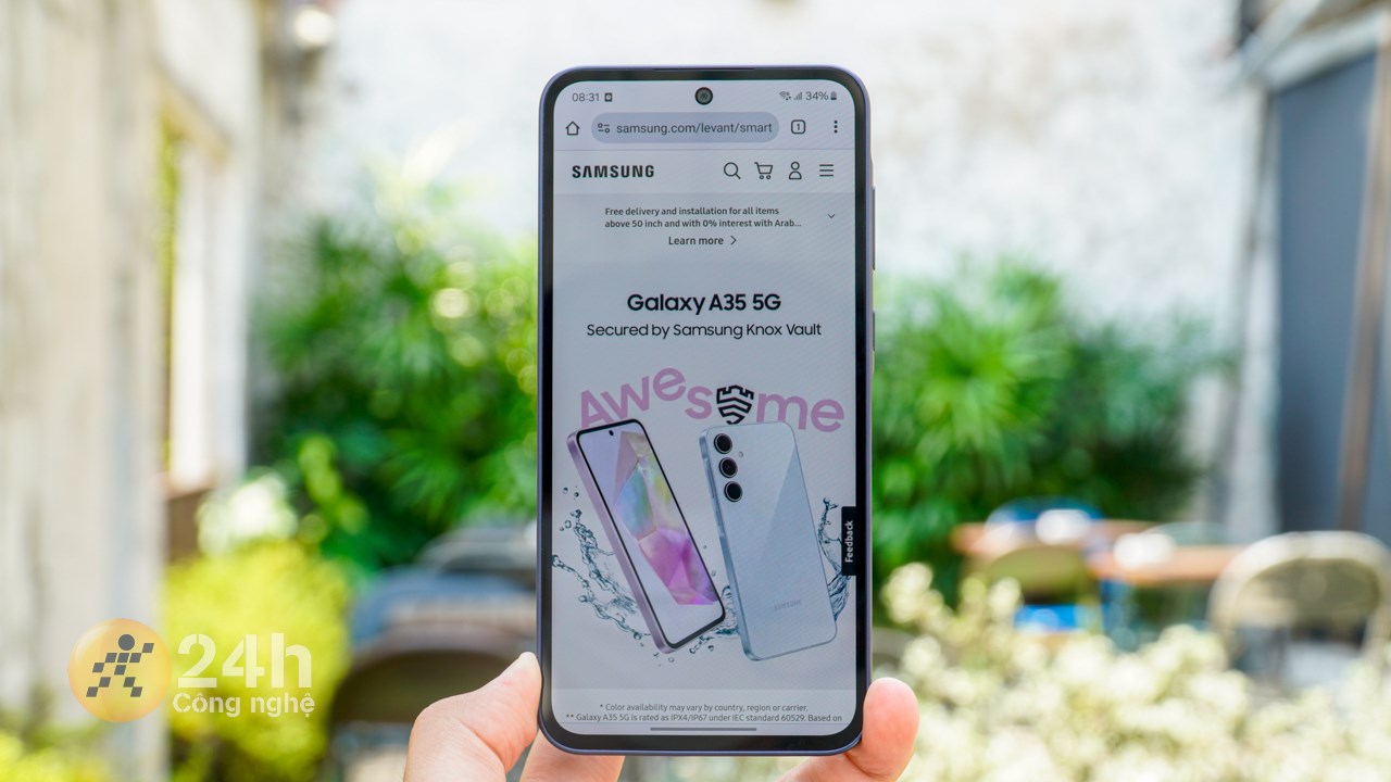 Galaxy A35 5G là một trong những mẫu Galaxy A đầu tiên được trang bị công cụ Samsung Knox Vault.