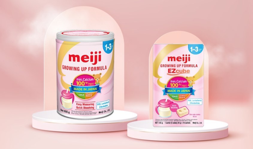 Tuỳ thuộc vào nhu cầu để lựa chọn sữa Meiji thanh hoặc bột 