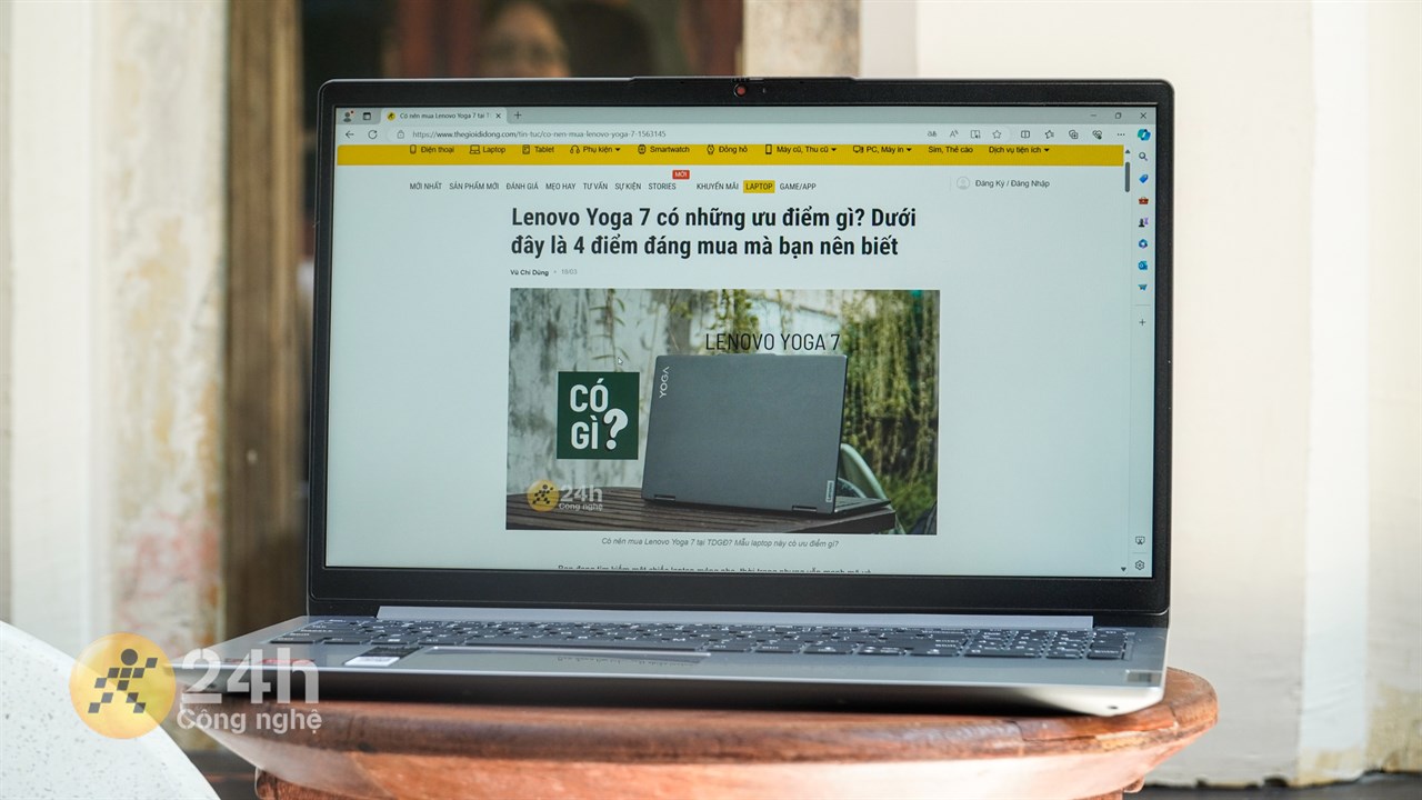 Lenovo Ideapad 1 15ACL7 cho thời lượng sử dụng khoảng 4-5 tiếng cho các tác vụ hỗn hợp.