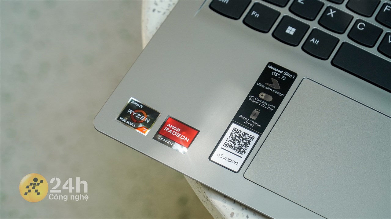 Lenovo Ideapad 1 15ALC7 được cung cấp hiệu năng từ chip Ryzen 7 5700U.