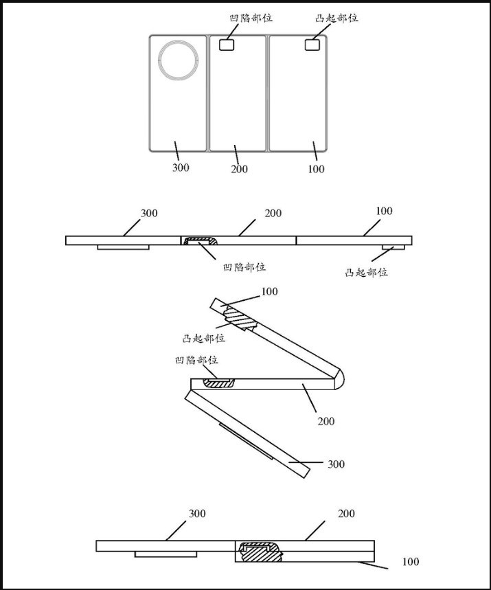 Thiết kế bản lề của điện thoại gập ba Huawei Thiết kế bản lề của điện thoại gập ba Huawei