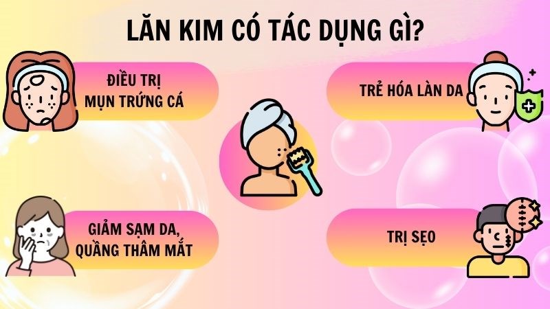 Liệu pháp lăn kim mang lại nhiều lợi ích trong chăm sóc da và trị sẹo