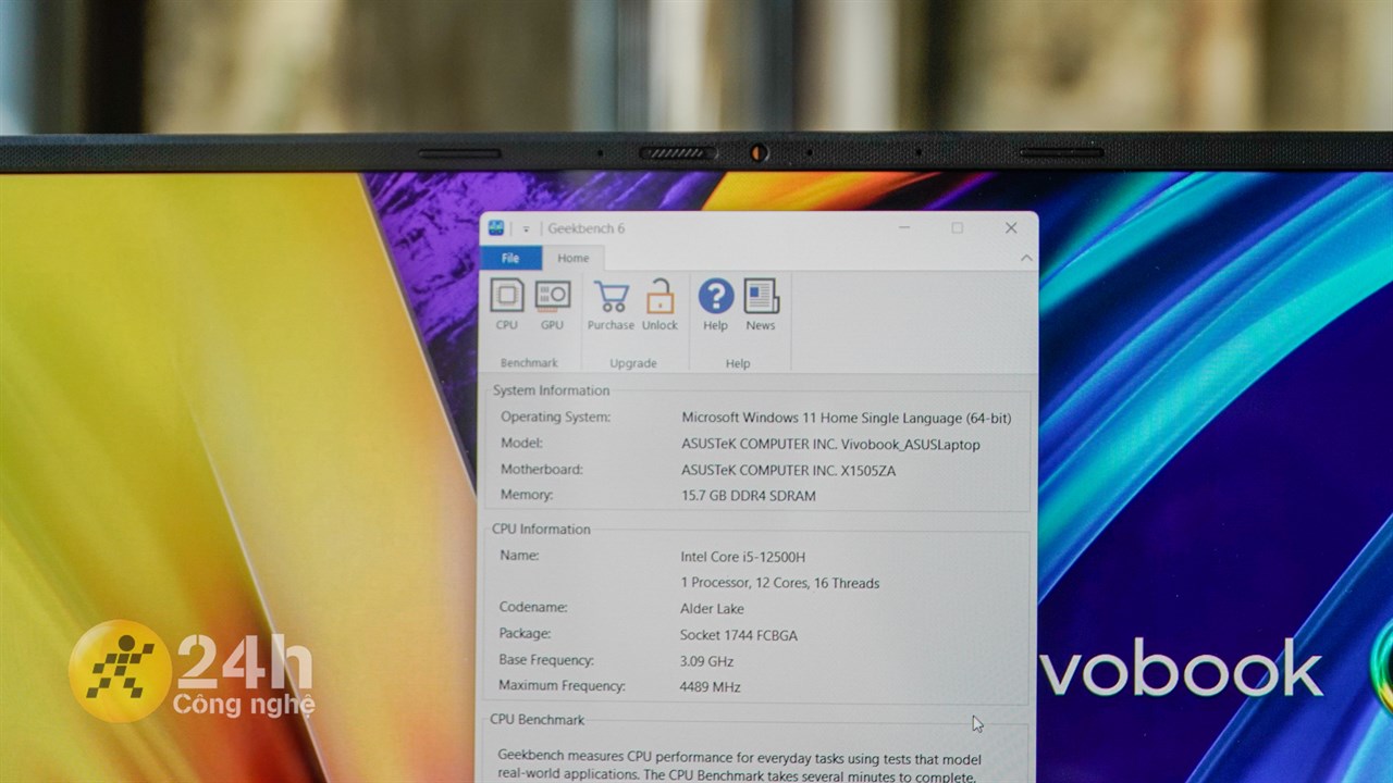 Hiệu năng của ASUS Vivobook 15 OLED A1505ZA có thể đáp ứng tốt nhu cầu sử dụng của người dùng.